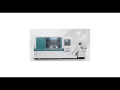 slant bed double head lathe with double 12 station turret 